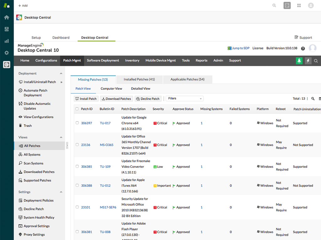 Desktop Central App Integration with Zendesk Support